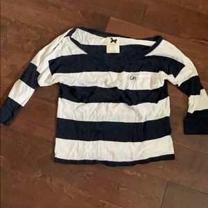 Gilly Hicks Blue and White striped tee shirt